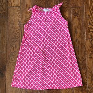 Lilly Pulitzer Pink and White Sleeveless Dress
